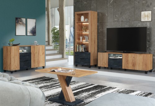 Stand oak black - tv,
