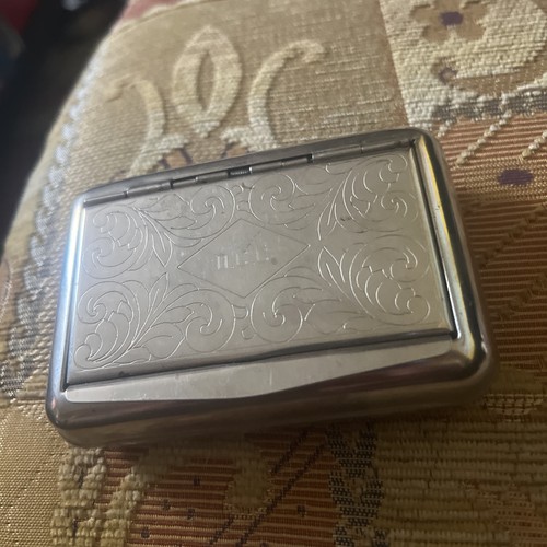 Vintage engraved metal - engraved,