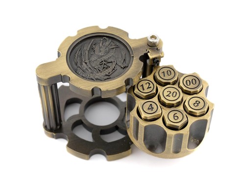 Dragon revolver metal dnd dice - dragon,