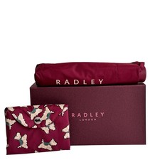 Radley Umbrella And Foldaway Bag Black Floral Set - Gift Boxed - Cascading Dog