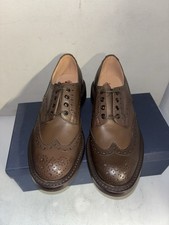 Trickers Bourton Brown Espresso Leather Brogue Derby Shoes Size 9 New Second 499