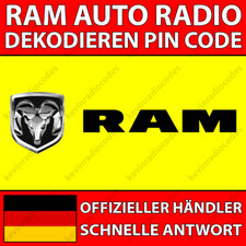 ✅RAM RADIO DECODING PIN CODE