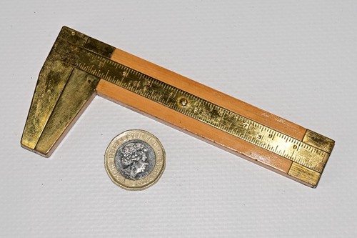 Vintage brass caliper - brass,