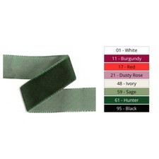 Velvet Ribbon 10mm wide  - by