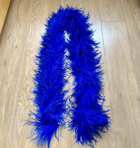 Navy blue thick ostrich - blue,