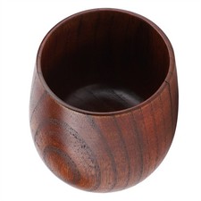 Natural Wooden Beer Cup Retro Tea Milk Juice Classic Wood Drinking Mug Cups HOT
