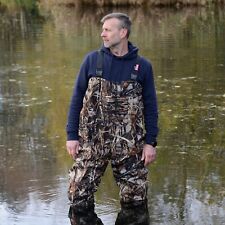 Mens Camo Chest Waders & Boots Durable Nylon PVC Fishing & Work Gear Size 7-12