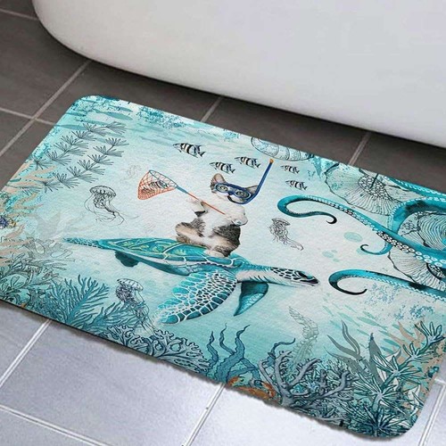 Sea turtle cat - sea, octopus