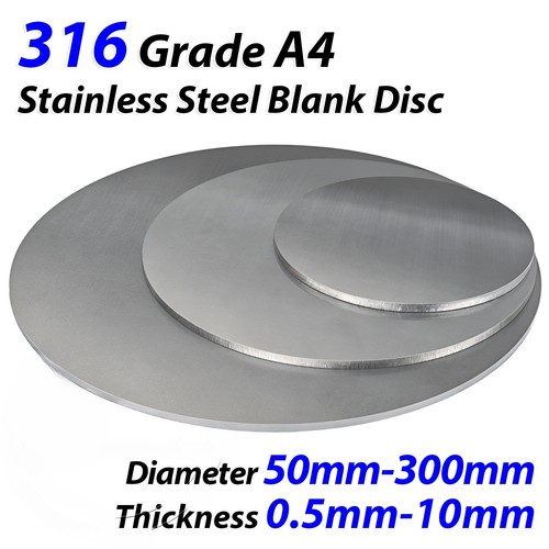 Stainless steel blank disc - a4,