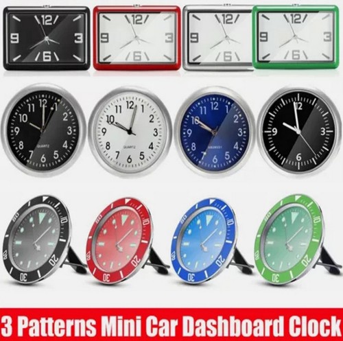 Mini car dashboard clock - car,