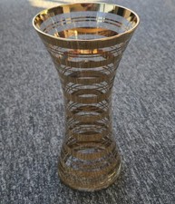 Vintage Clear Glass With Gold