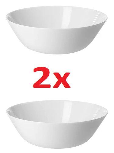 Oftast white serving salad - 2,