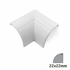 D-Line 22 x 22 TV Cable Tidy Cover Wire Hide Trunking Accessories Connector Bend