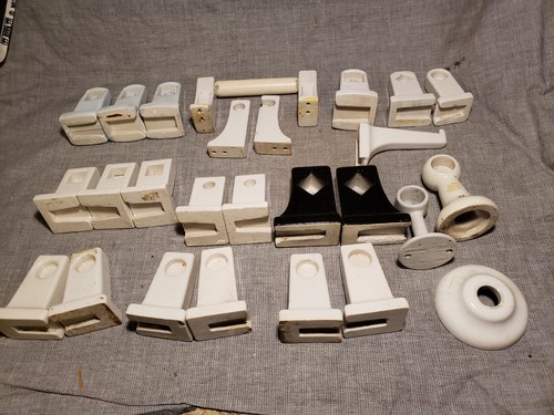 Antique ceramic towel rack - antique,