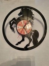 Stallion Vinyl Record Clock