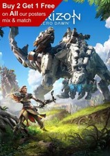 Horizon Zero Dawn Game Poster A5 A4 A3 A2 A1