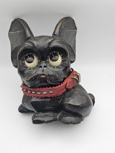 Vintage french bull dog - bull, moving