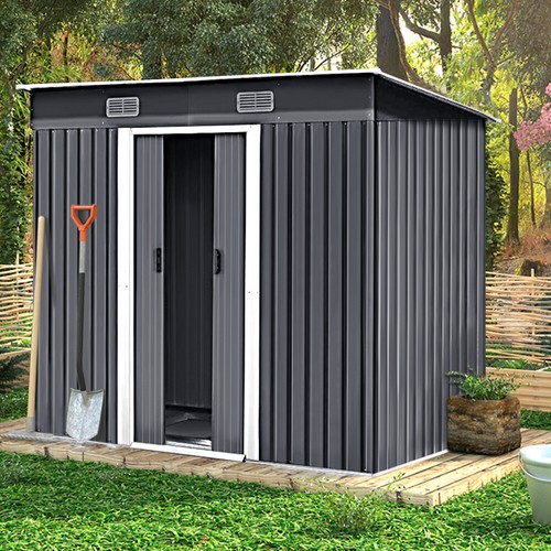 Metal garden shed 4ft - garden,