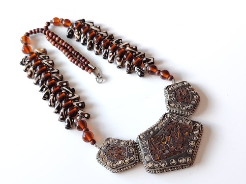 Middle eastern necklace - necklace, glass
