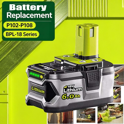 0ah for ryobi - 6.0ah, 18v