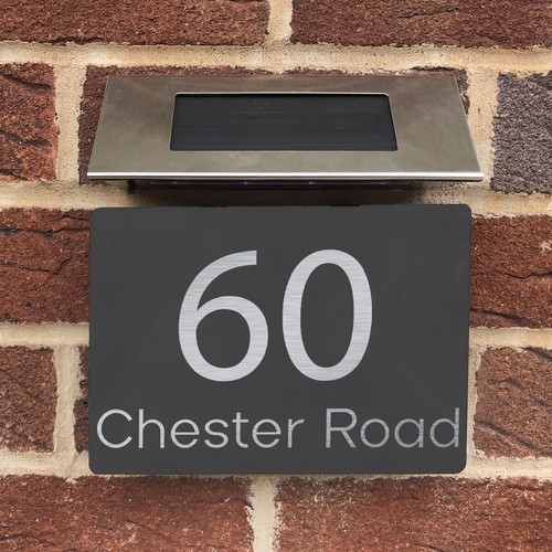 Personalised house number - personalised, sign