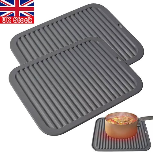 2pcs silicone trivet mats heat - mats,