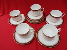 Paragon Royal Albert HOLYROOD Bone China 5 TRIOS - Cups Saucers & Plates