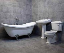 Highclere Traditional Roll Top Freestanding Slipper Bath Suite Legend