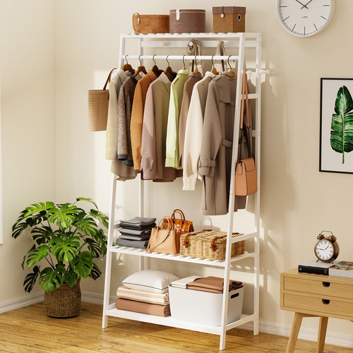 Wooden clothes stand garment - clothes,