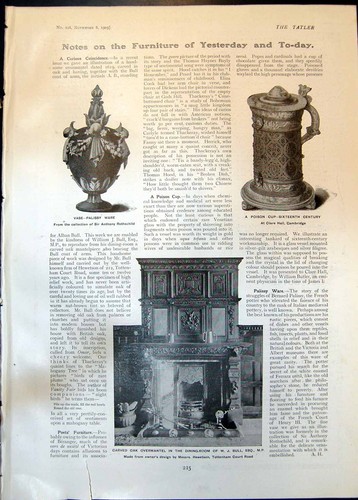 Old furniture vase - vase, palissy