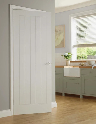 White grained cottage internal - white,