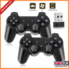 For PC Laptop MAC Wireless USB Game Controller Dual Pad Vibration Gamepad PS2 UK