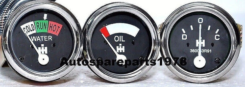 Farmall gauge set amp oil - ih,