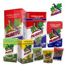 YERBA MATE PAJARITO Traditional, Herbal- Mint, Burrito,  PARAGUAY TEA 1kg, 500g