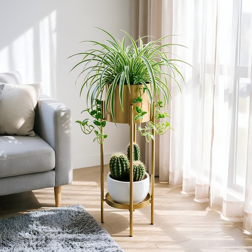 Gold metal plant - metal, nordic