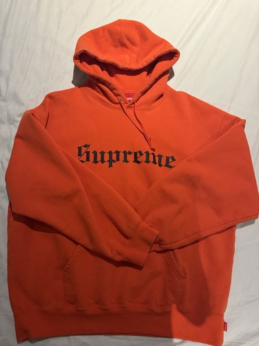 Supreme hoodie orange - hoodie,