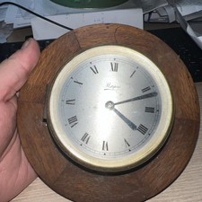 VINTAGE AUTOMBILE NAUTICAL MOTOR LAUNCH SHIPS MARPRO BRASS CASED DASHBOARD CLOCK