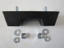 Boat Trailer, Jetski Dinghy Keel Block / Snubber Rubber WITH NUTS & WASHERS