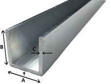 Aluminium U-profile length: 0.5-2 m aluminium aluminium profile U profile for chipboard
