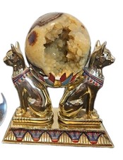 Franklin Mint The Crystal Ball of Bast  w/ crystal Ball enameled Limited Edition