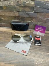 Ray Ban Outdoorsman Aviator Shooting Sunglasses Vintage - Gold