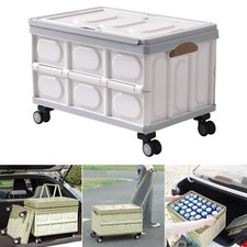 Collapsible Wagon Cart Outdoor Camping Utility Garden Trolley Buggy Lidded Box