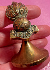 Royal Artillery Ubique Badge  Vintage Desk Brass Paperweight