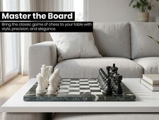 Premium Marble Chess Set Black