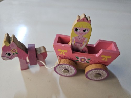 Wooden horse carriage - wooden,