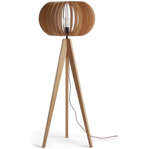 Floor lamp wooden - lamp, tripod