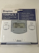 Drayton Tempus Seven 7 - Twin Channel Central Heating & Hot Water Programmer