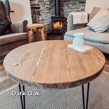 Round Coffee Table / Rustic