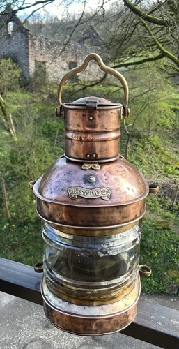 Antique ships masthead lamp - antique,