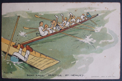 Tom browne comic boating - browne, skull